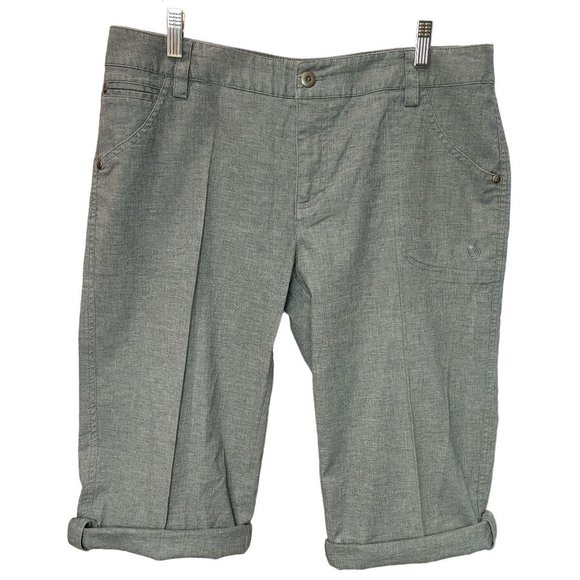 Isis Pants - Isis Women's Gray Jean Mid Length Shorts Size 12